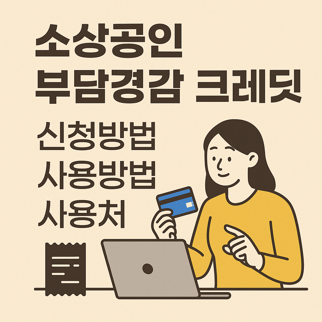 소상공인 부담경감 크레딧 관련 썸네일