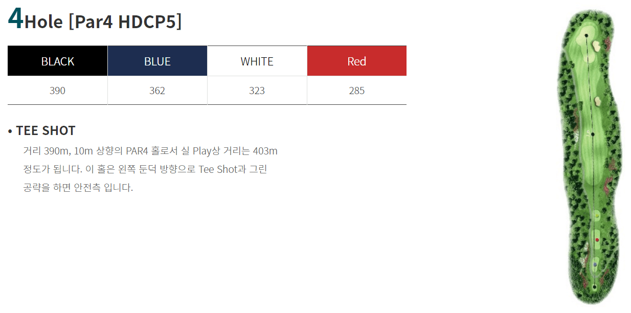 해솔리아 컨트리클럽 해코스 4