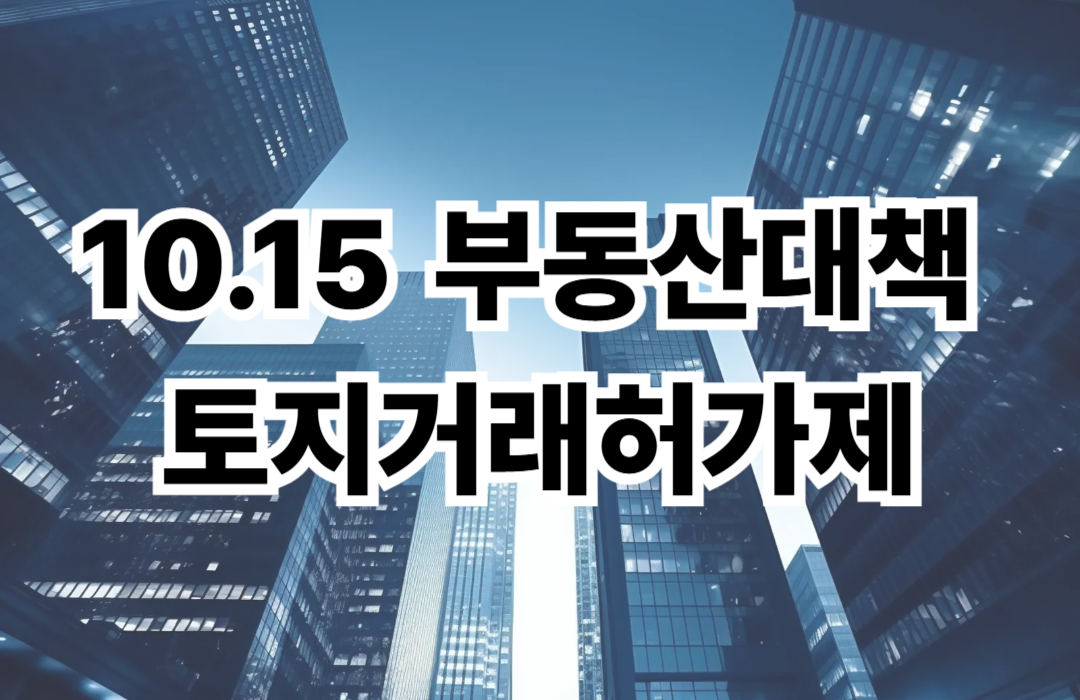 10.15 부동산대책 토지거래허가제