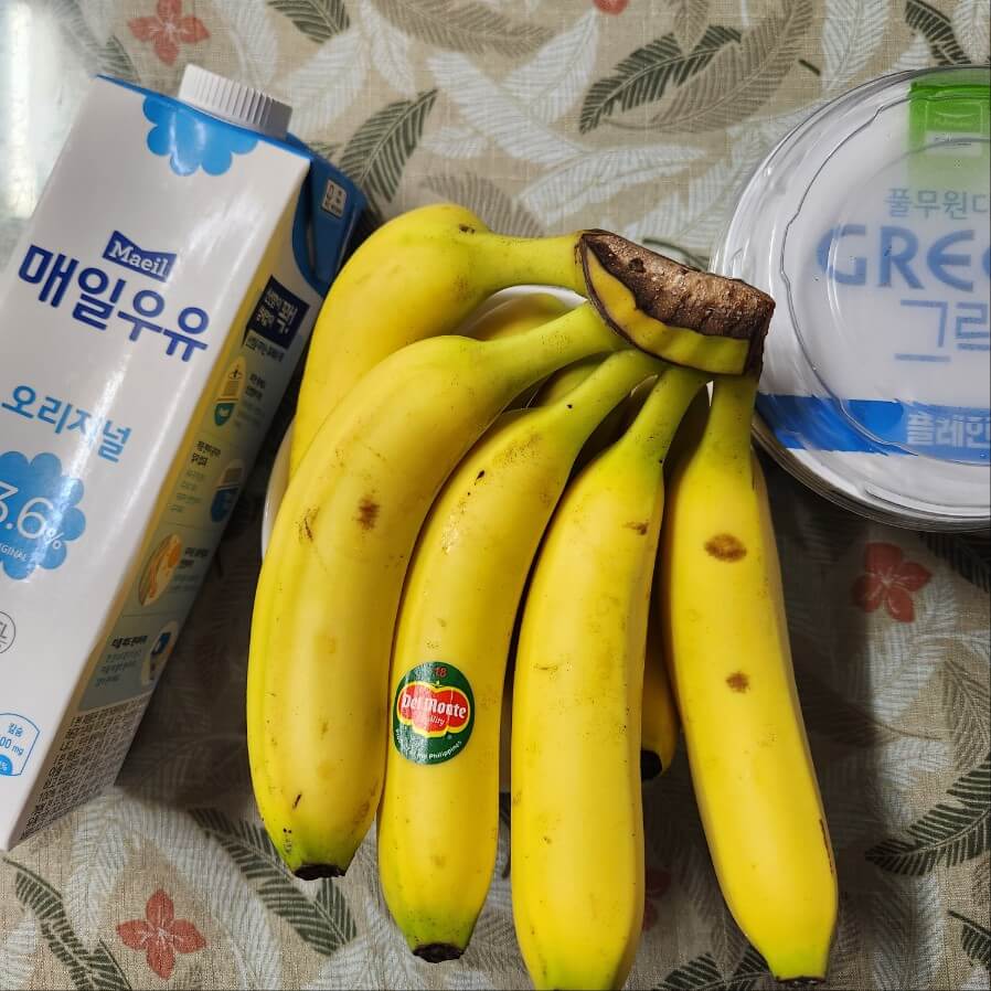 바나나쉐이크 만들기