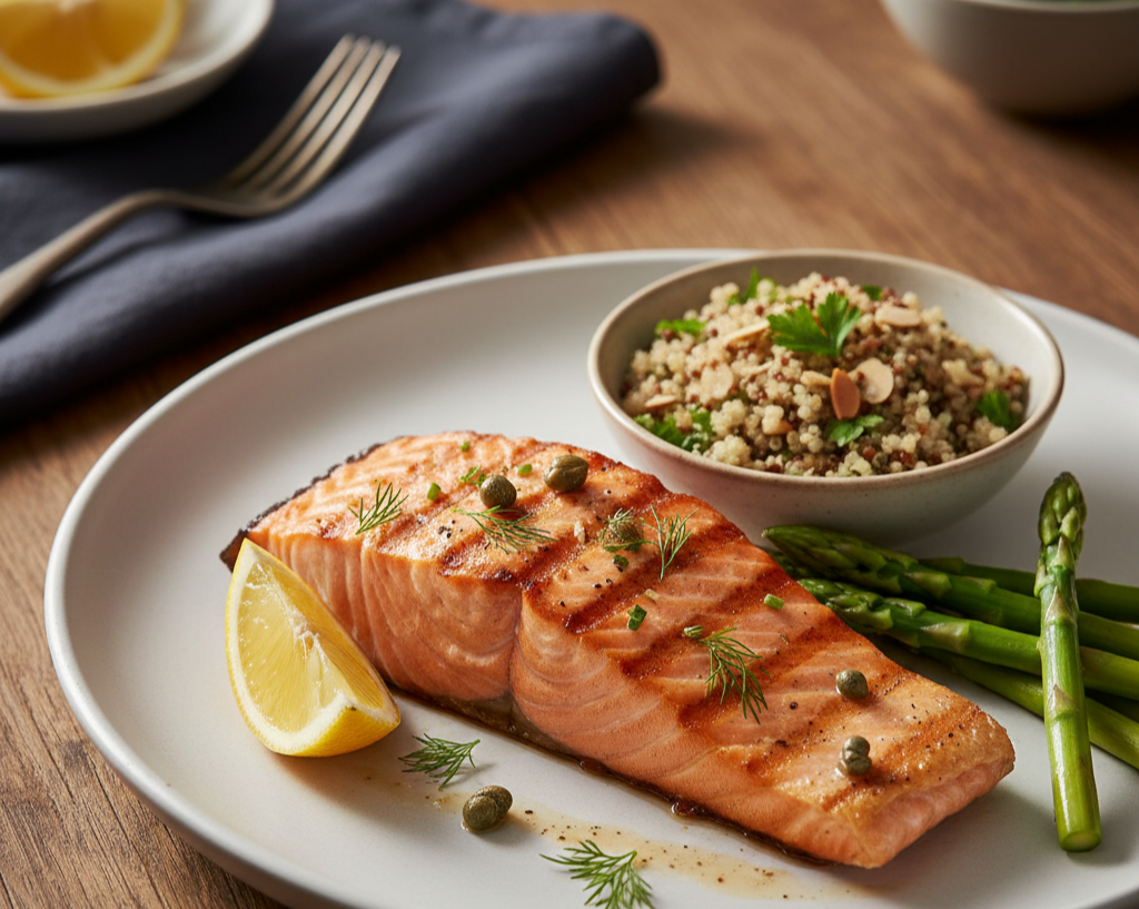 혈액을 맑게 하는 연어구이