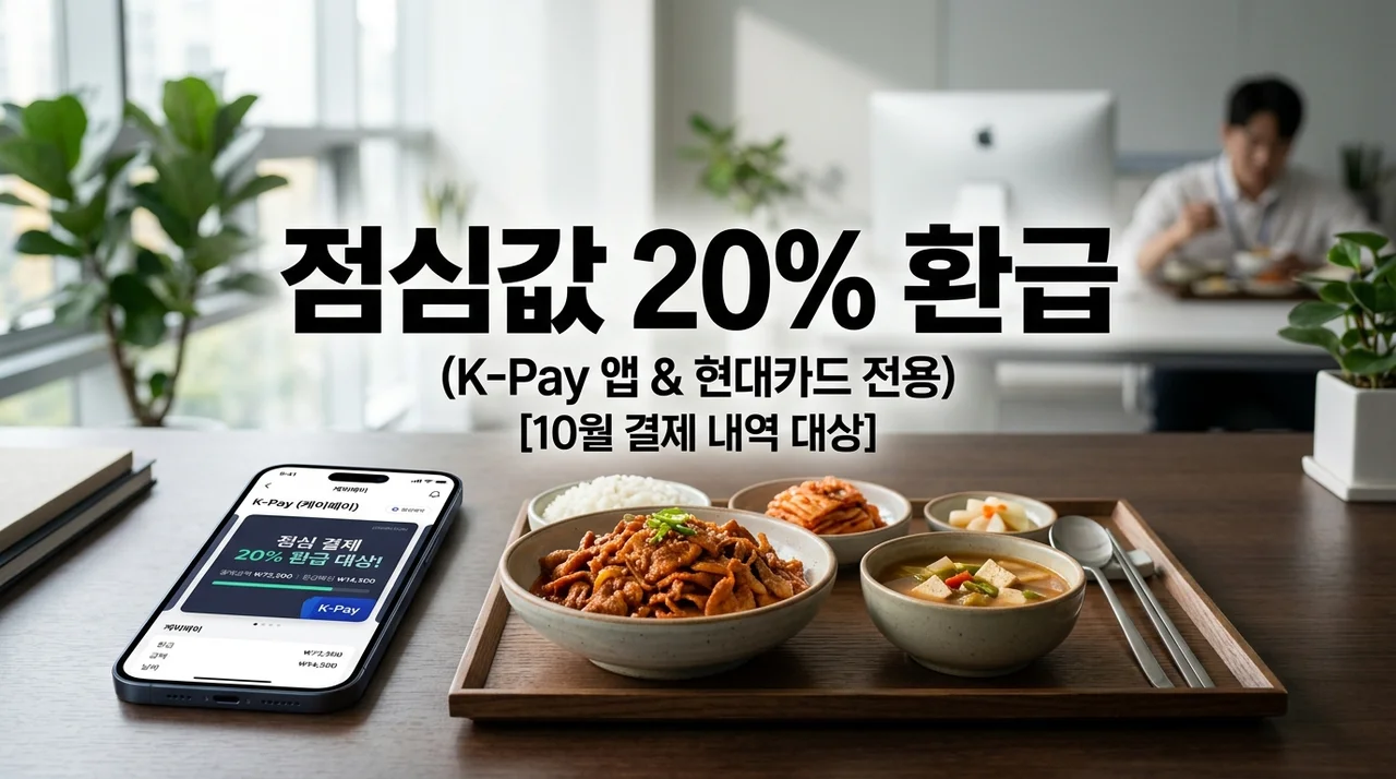 직장인 점심값 20% 할인 지원정책 신청방법 및 대상 총정리