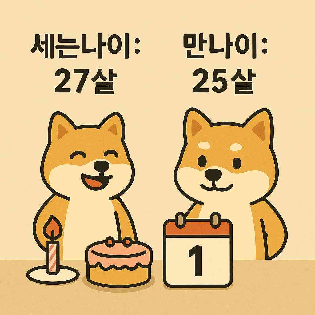 생일이 지났는지에 따라 나이가 달라진다?