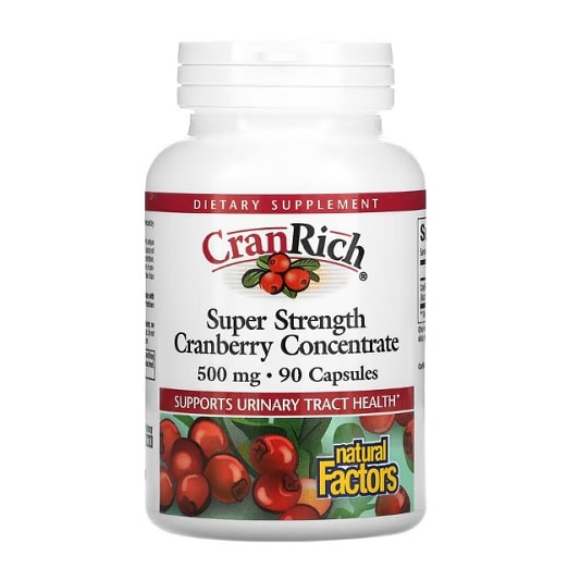 방광염 예방, 크랜베리 보충제