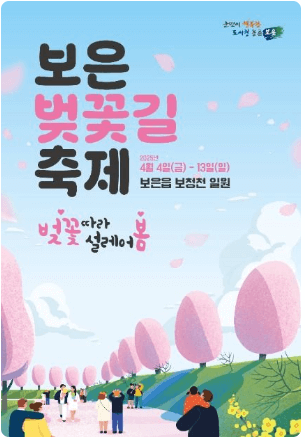 보은 벚꽃길 축제