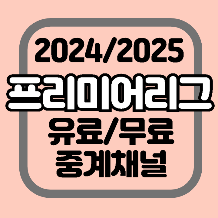 프리미어리그 유료 무료 중계 채널 장점 단점 혜택