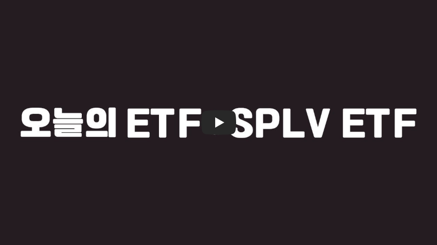 저변동성ETF SPLV 미국주식투자 안정적인투자 포트폴리오방어