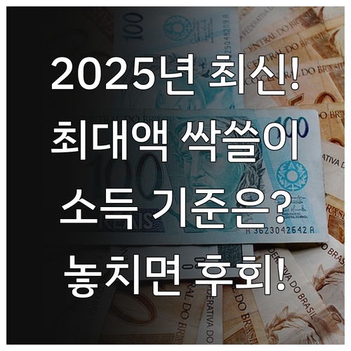 2025년 근로 자녀장려금 소득 재산..
