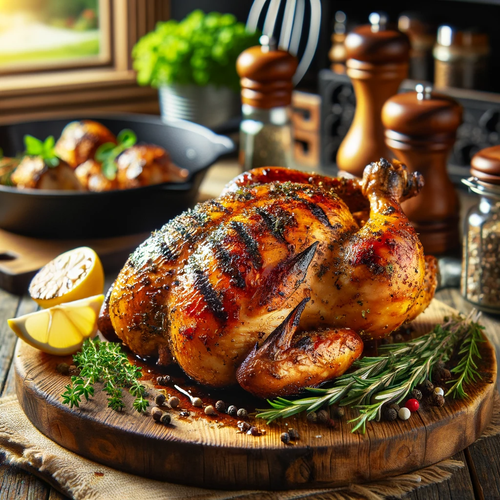 생강차 닭고기 마리네이드