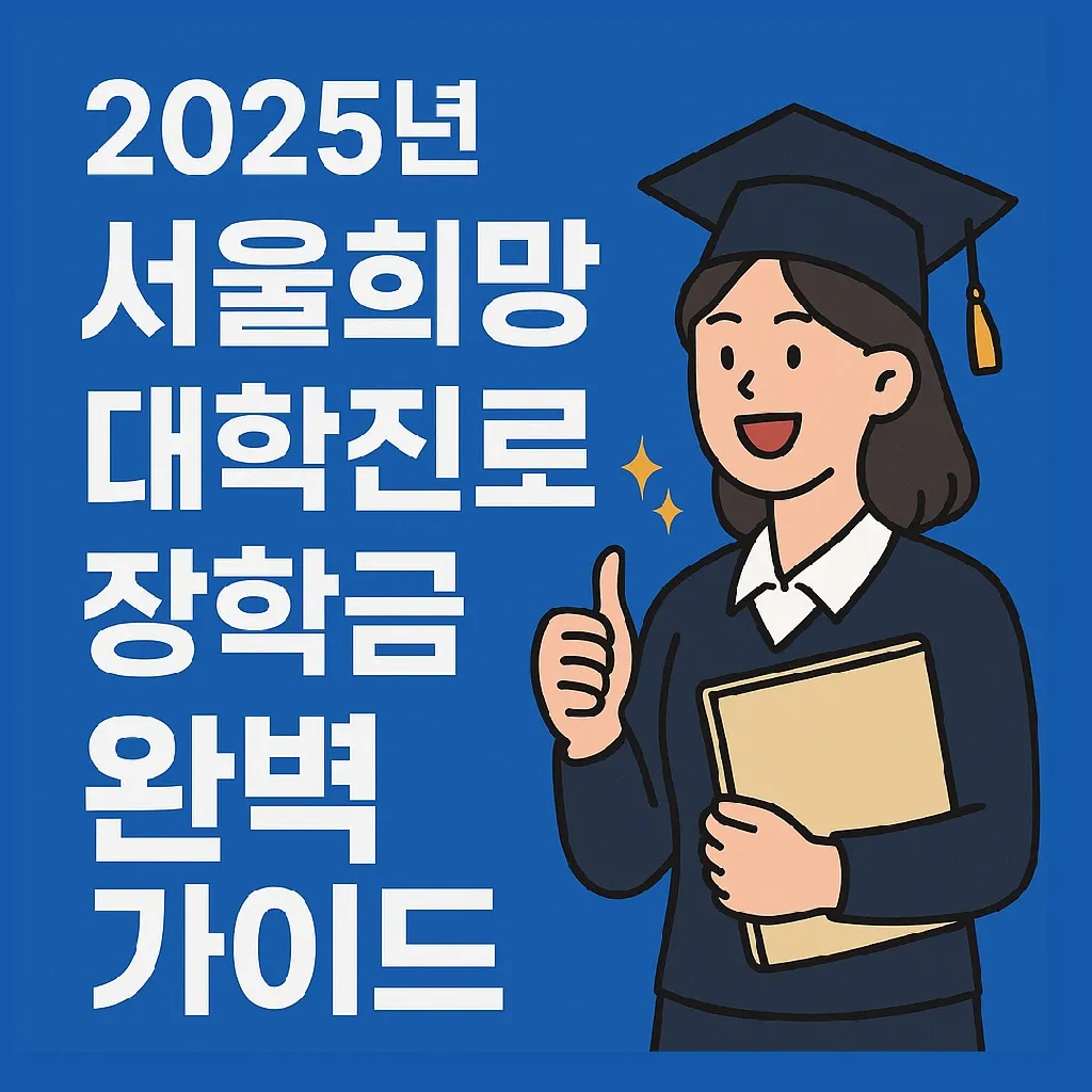 서울시장학재단 2025년 서울희망 대학진로 장학금 완벽 가이드