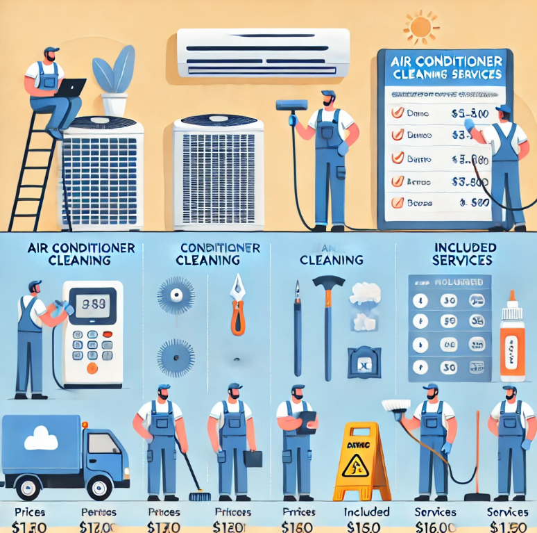 가정용 업소용 에어컨 청소비용 비교