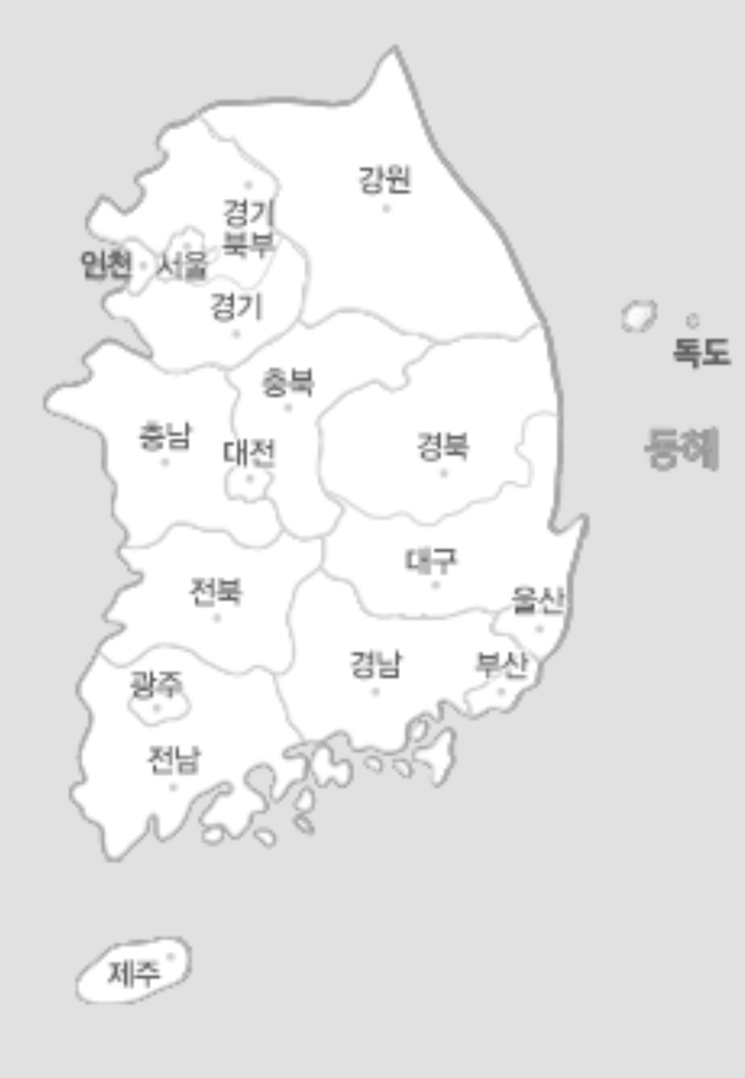 한전 관할구역 지도
