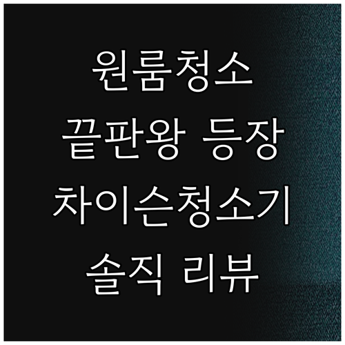 원룸 청소 끝판왕 2025년형 차이슨