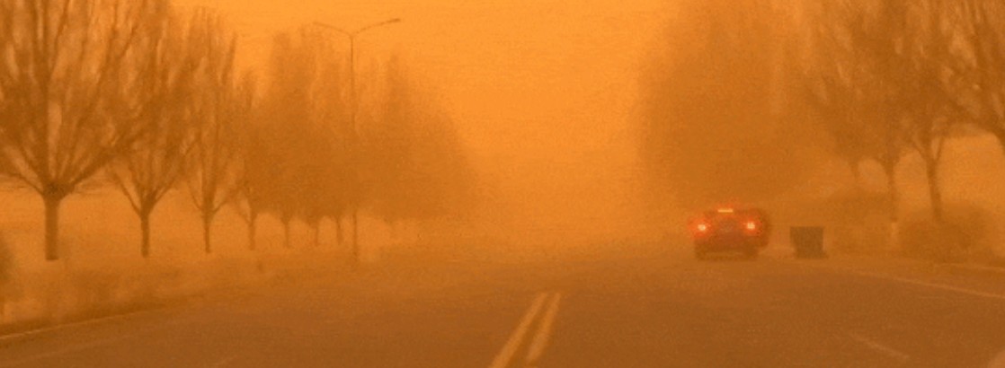 최악의 황사 미세먼지