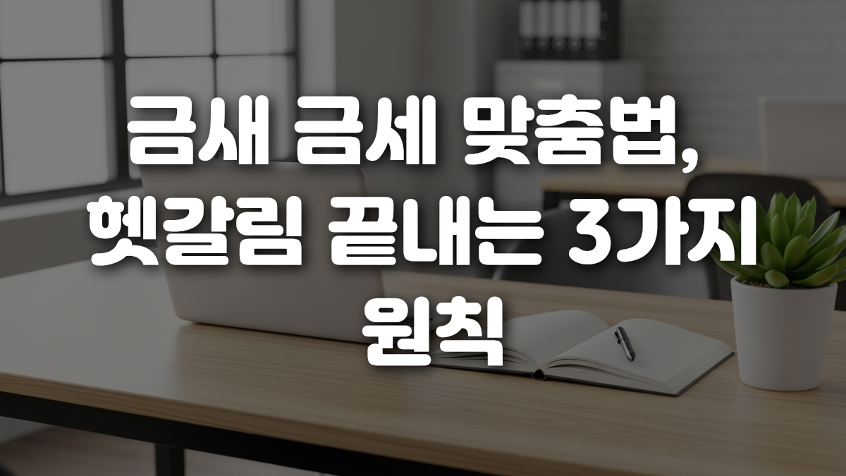 금새 금세 맞춤법 헷갈림 끝내는 3가지 원칙
