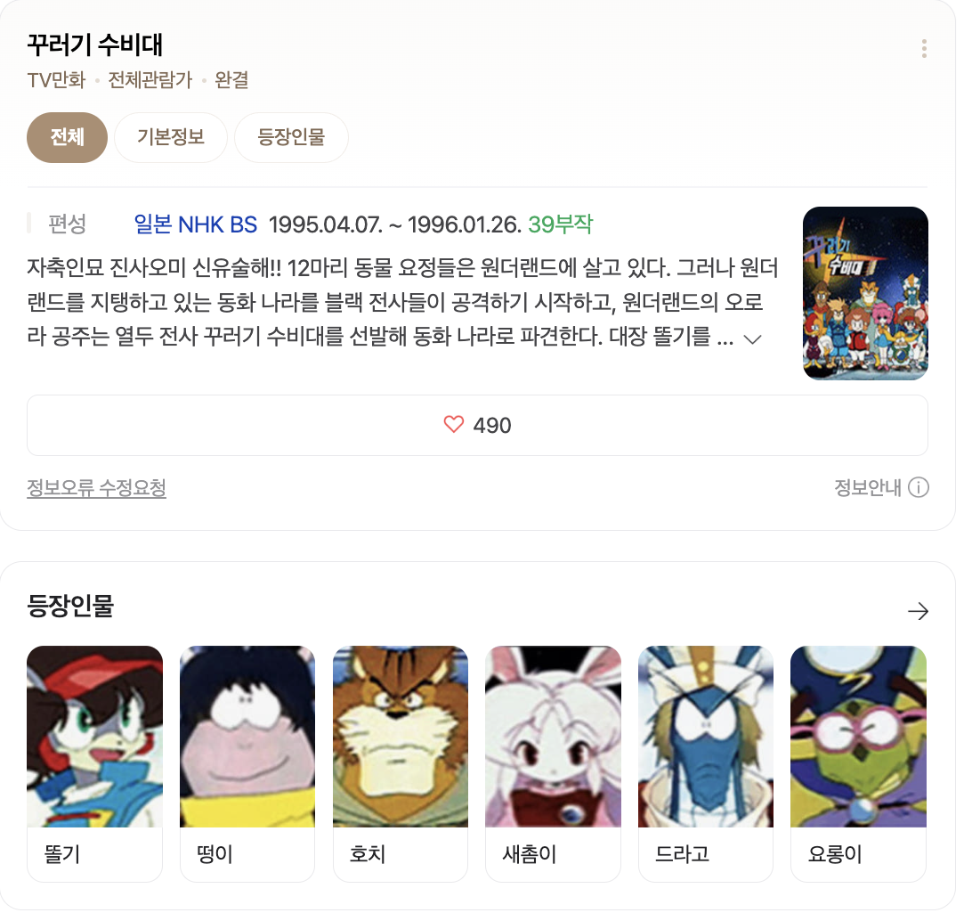 꾸러기수비대 사진