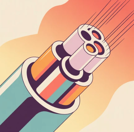 FTTH 인터넷 회선 예시 일러스트