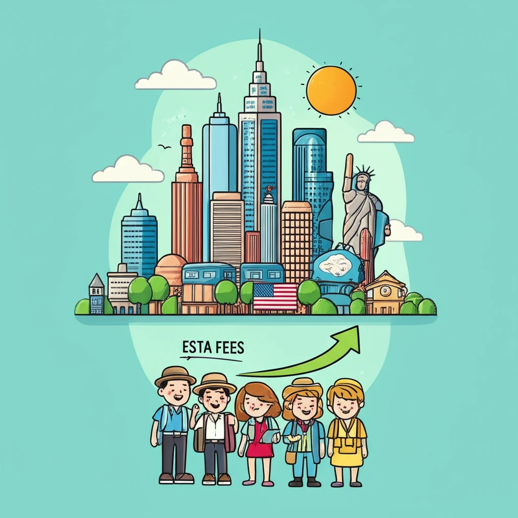 새로운 ESTA 수수료 21달러: 미..
