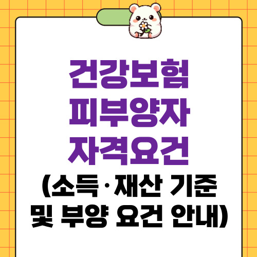 피부양자 자격요건