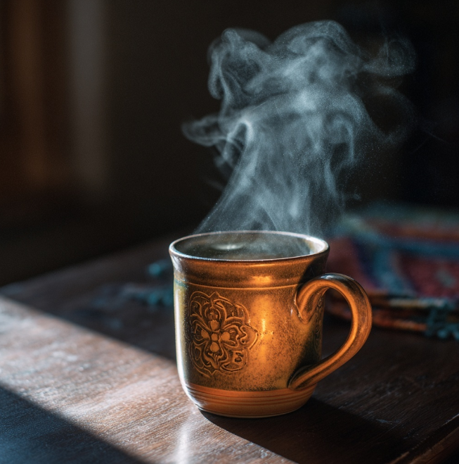 머그컵에 담긴 유자차