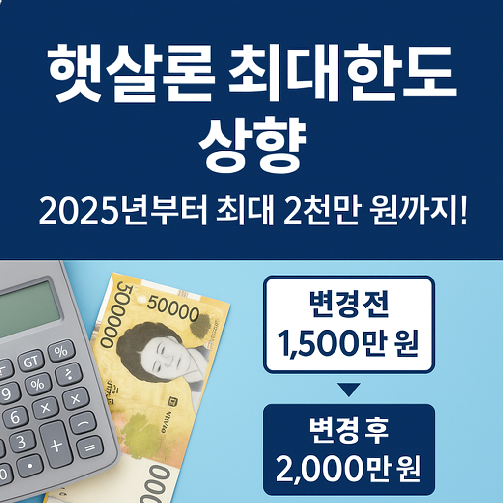 햇살론 최대한도 상향