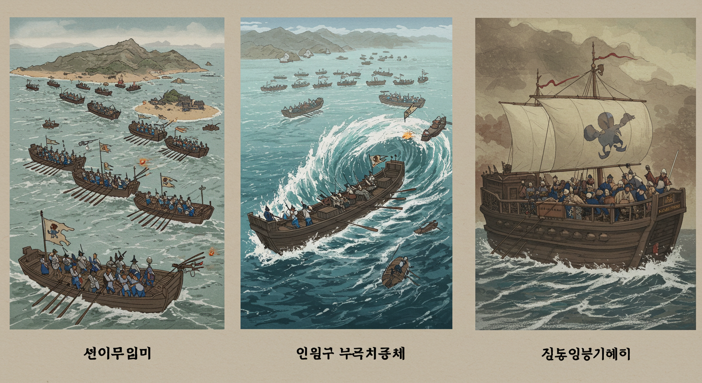 이순신 3대 대첩: 한산도, 명량, 노량 해전