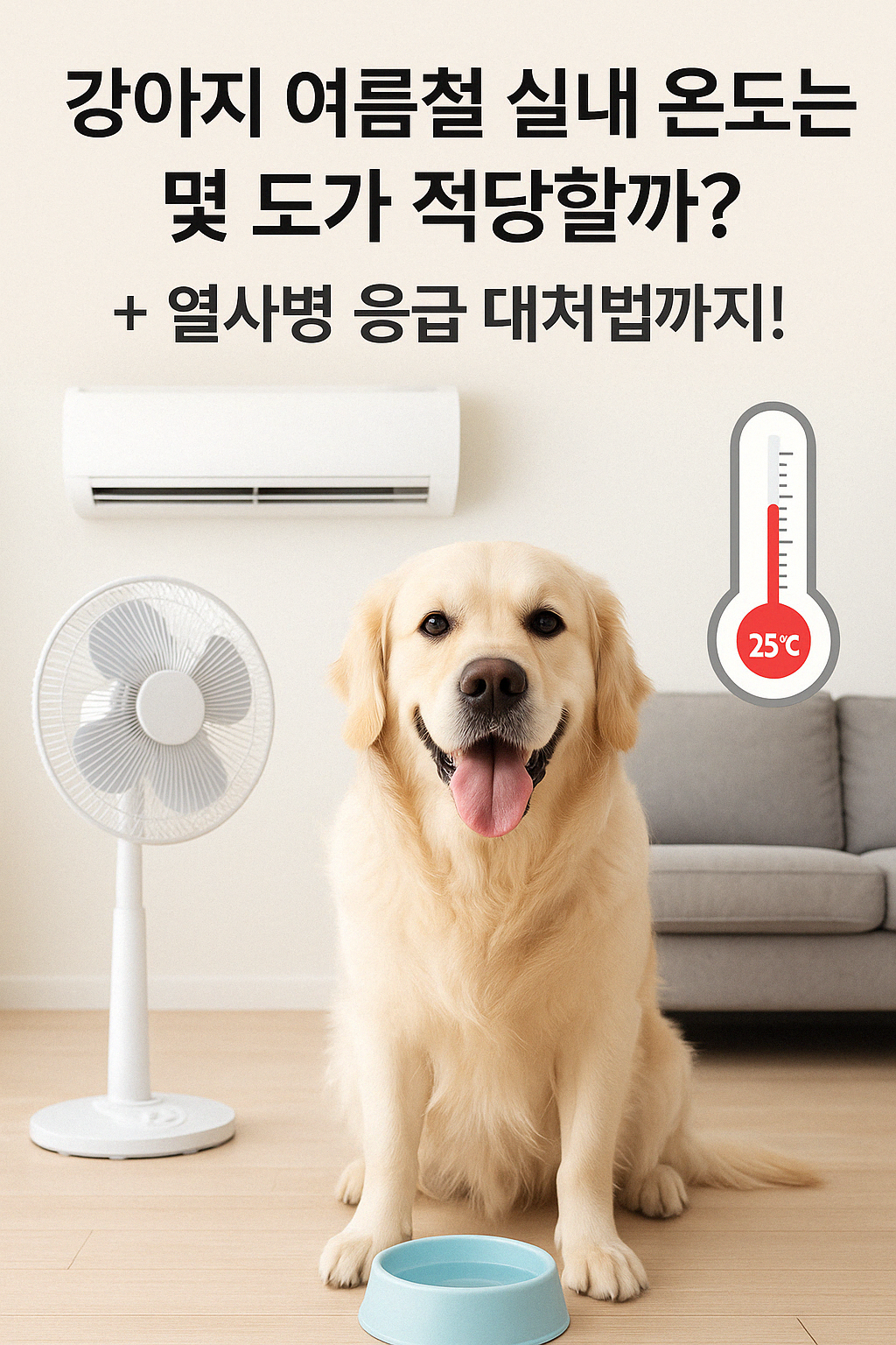 강아지 여름 실내 온도