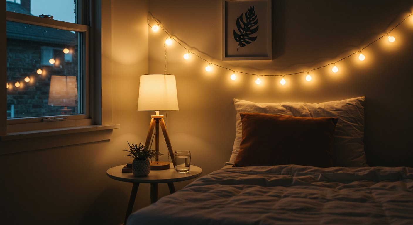 은은한 조명 활용