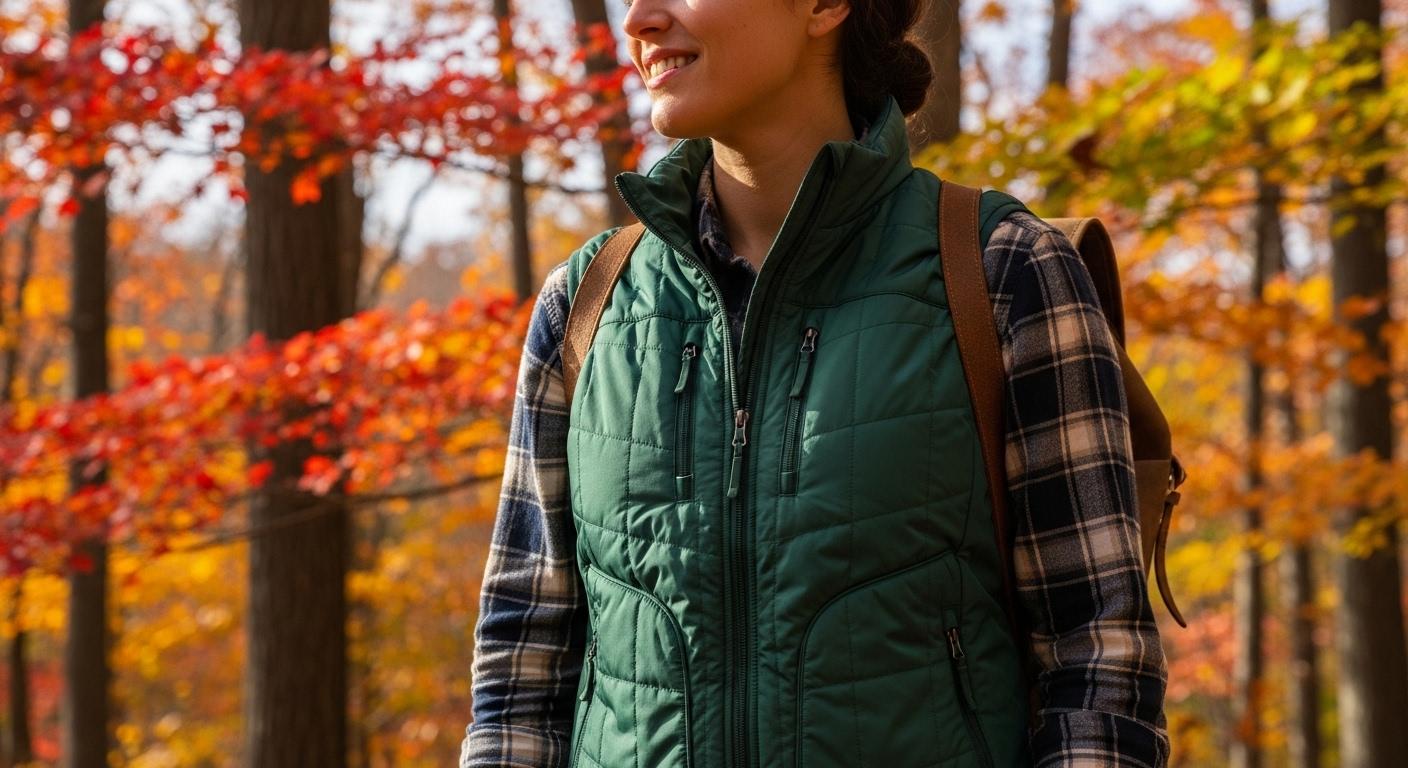 가을등산조끼
