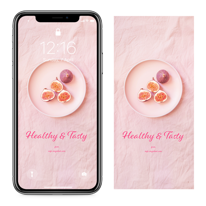 07 무화과 C - Healthy and Tasty 아이폰포근한배경화면