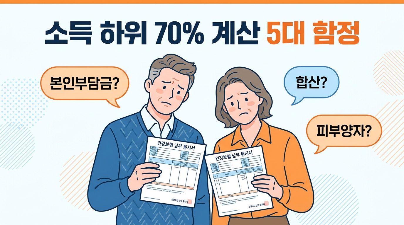 소득 하위 70% 계산 시 가장 많이 헷갈리는 5가지 썸네일