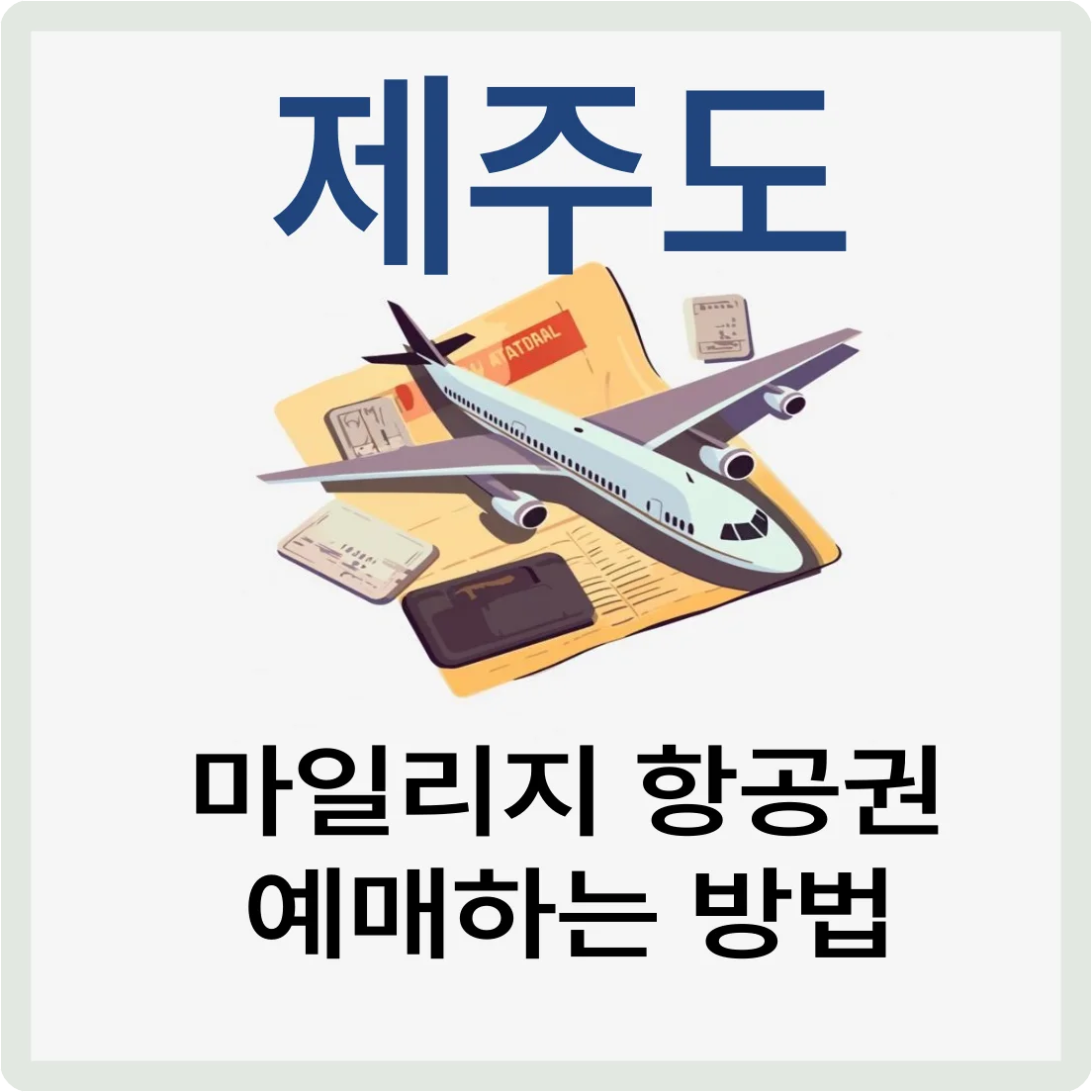 제주도 항공권 마일리지 조회, 예매하기