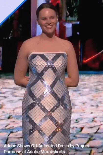 매초마다&nbsp;디자인&nbsp;바꿀&nbsp;수&nbsp;있는&nbsp;어도비&nbsp;인터랙티브&nbsp;드레스 VIDEO:Meet project primrose, adobe&rsquo;s interactive dress that can change its design every second