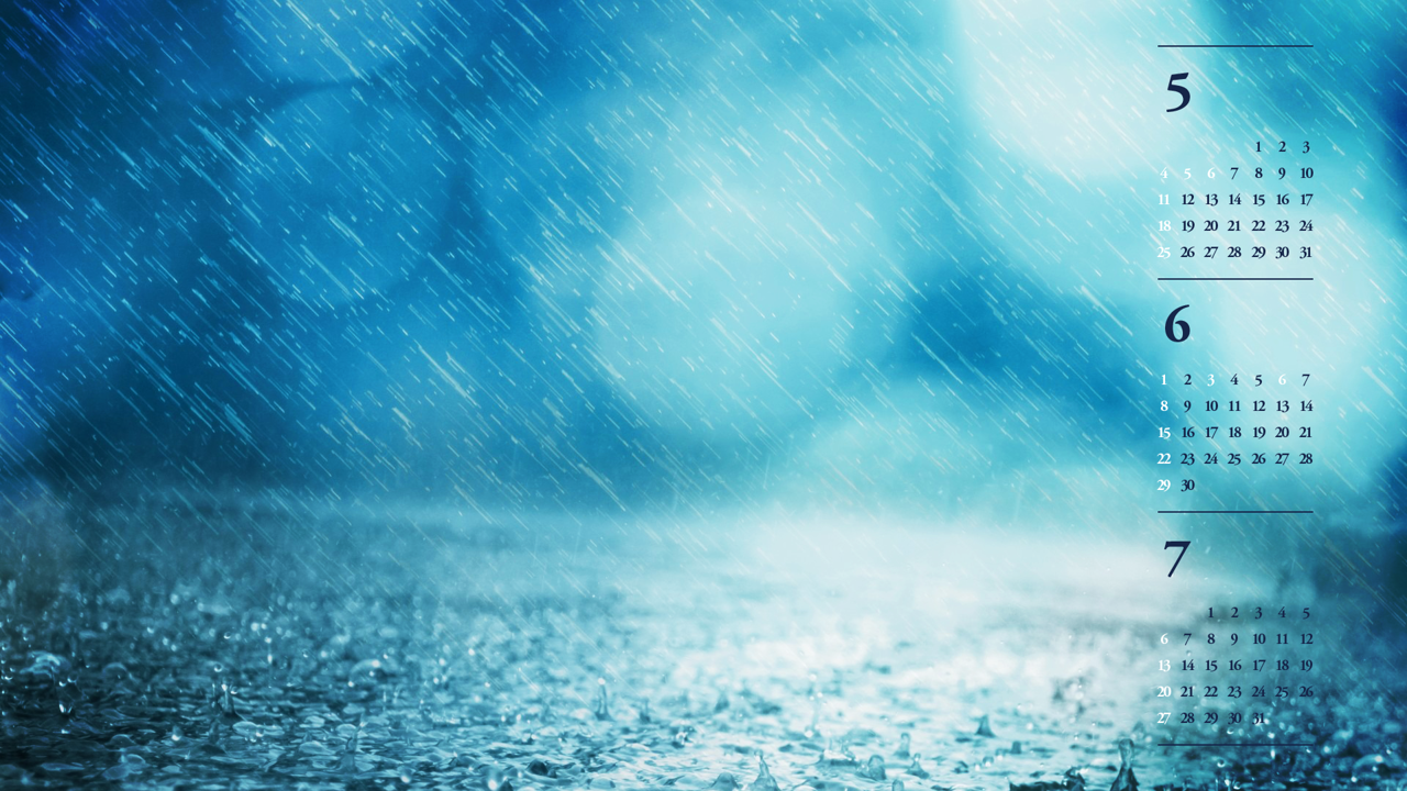 02 장대비 B - 2025년6월 노트북배경화면