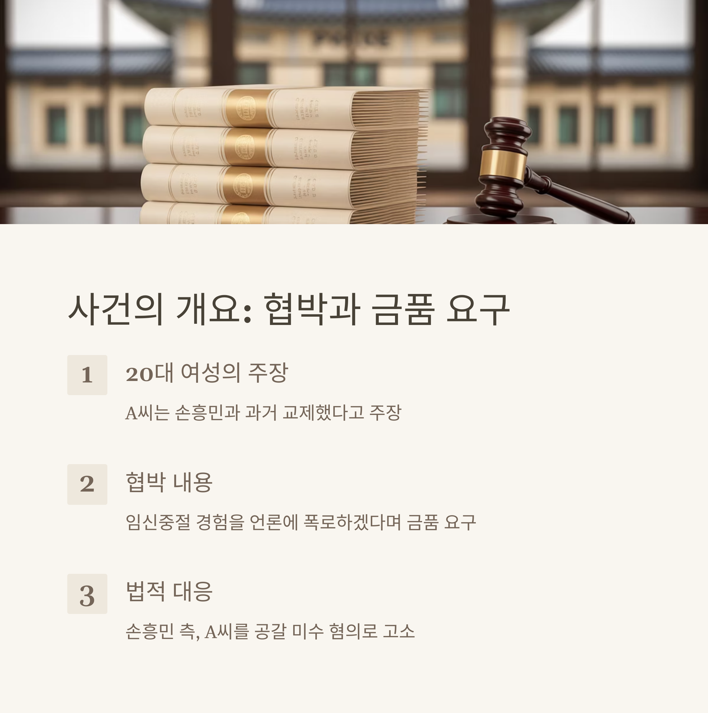 "임신중절" 확인된 손흥민 협박녀