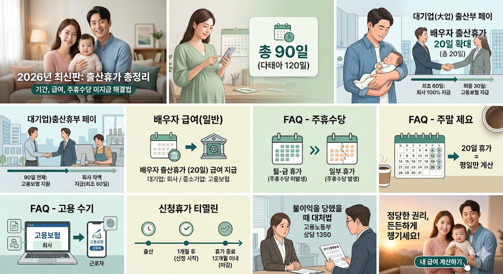 배우자 출산휴가 20일 확대! 주말 포함일까?
