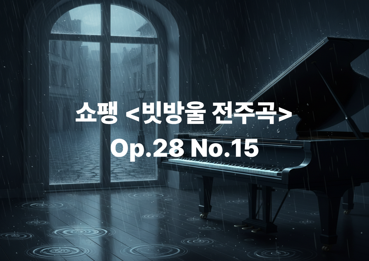 쇼팽 <빗방울 전주곡 Raindrop Prelude> Op.28 No.15 - 고독의 방에 떨어지는 시간의 소리