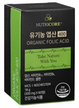 뉴트리코어 유기농 엽산 400