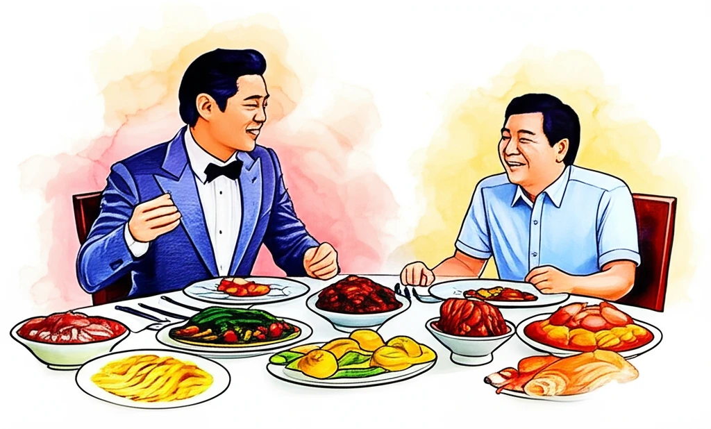 꿈 해몽: 유명인과 밥 먹는 꿈, 당