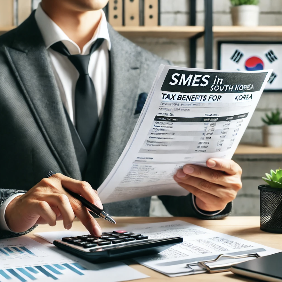 세금 감면 혜택을 받기 위해 세무 서류를 검토하는 기업가의 모습