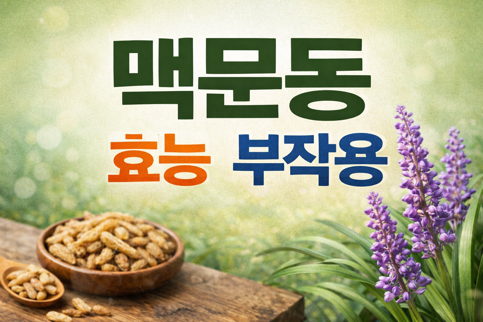 맥문동 효능 부작용