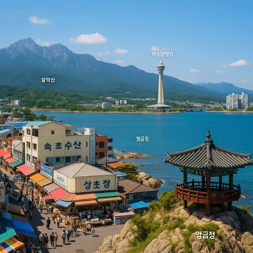 속초 여행 추천 코스와 설악산·바다·시장 풍경이 어우러진 동해의 대표 여행지