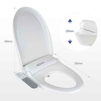 트레비 필터가 필요 없는 생활방수 비데 사이즈