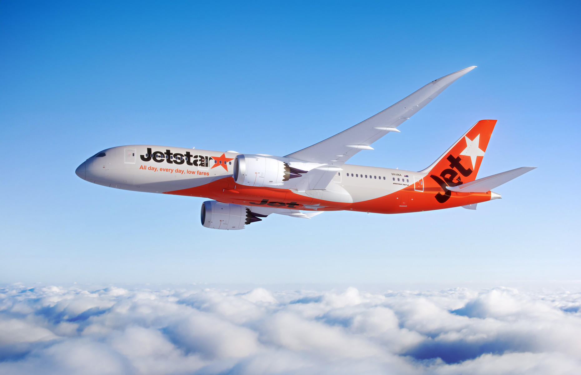 jetstar 비행기 사진