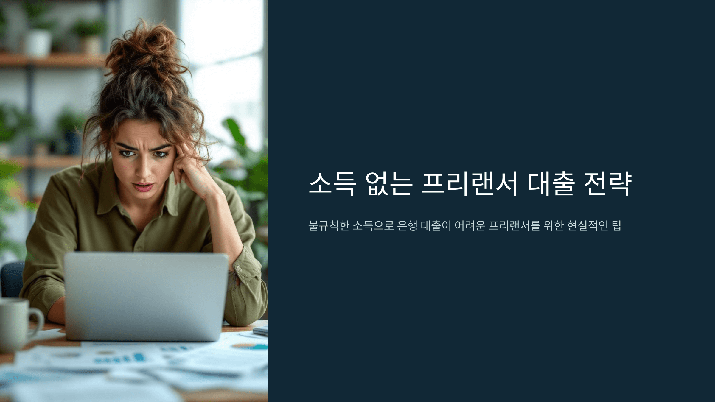 소득 없는 프리랜서 대출 전략