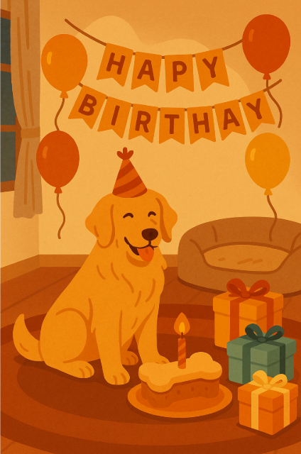 사랑하는 나의 또다른 가족 강아지를 위한 생일선물