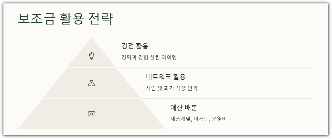 보조금 활용 전략
