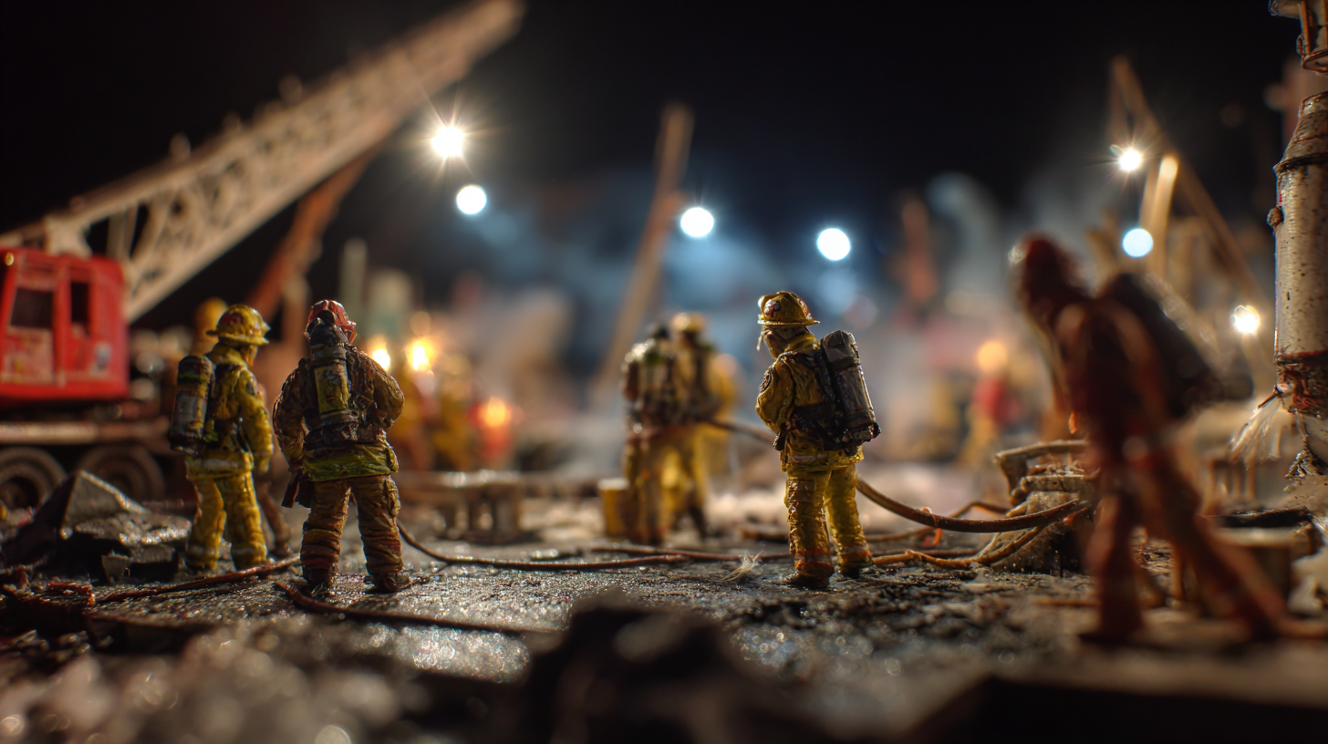 미니어처풍으로 재해석한 체르노빌 1986 장면 by pearl's review