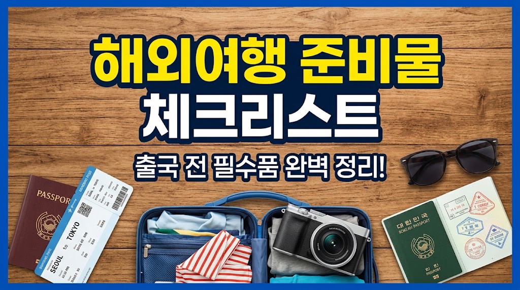 해외여행 준비물 체크리스트