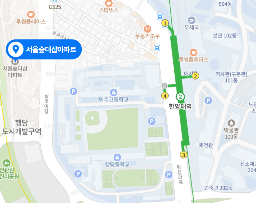 Tmap주차 서울숲 더샵 주차장